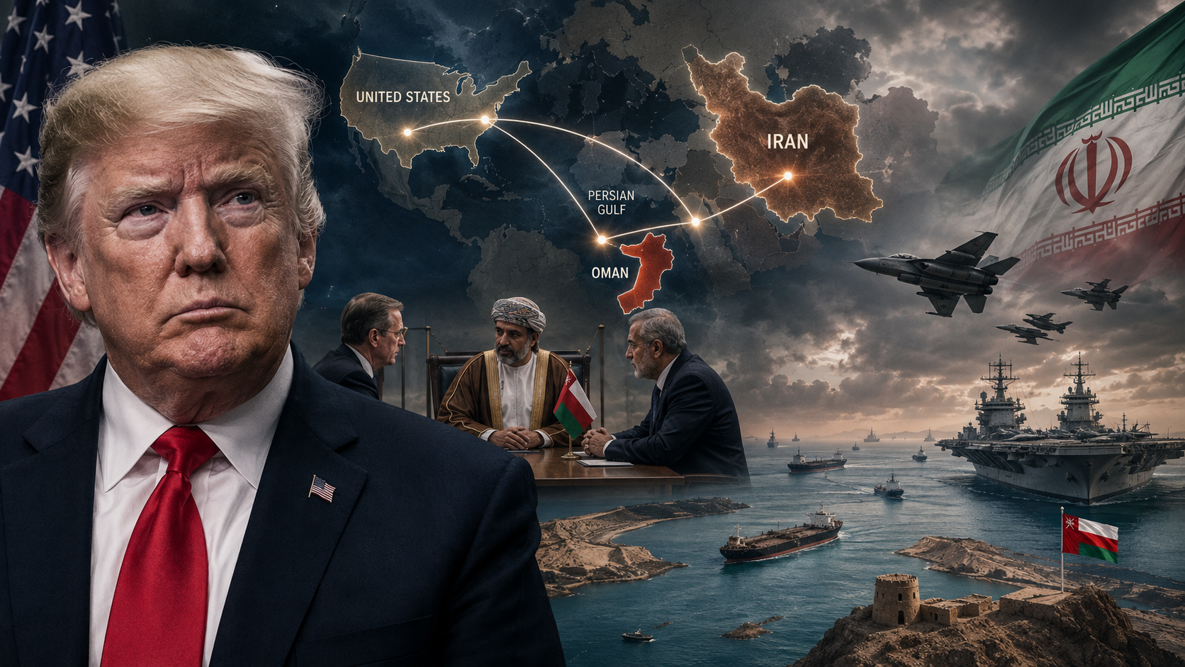 US-Iran standoff as Trump demands Iranian surrender while Oman mediates stalled negotiations