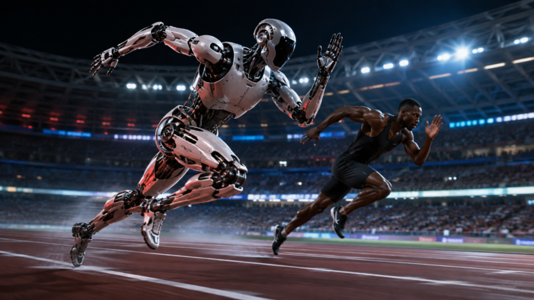 Chinese humanoid robot running 100m faster than Usain Bolt’s world record