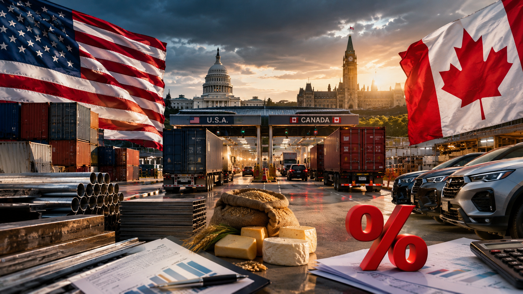 Trump's 50% tariff on selected Canadian goods as Canada prepares its response